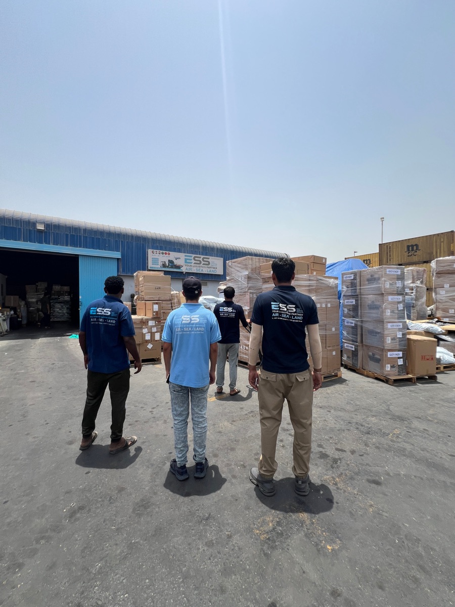 The ESS operations team at the Dubai warehouse